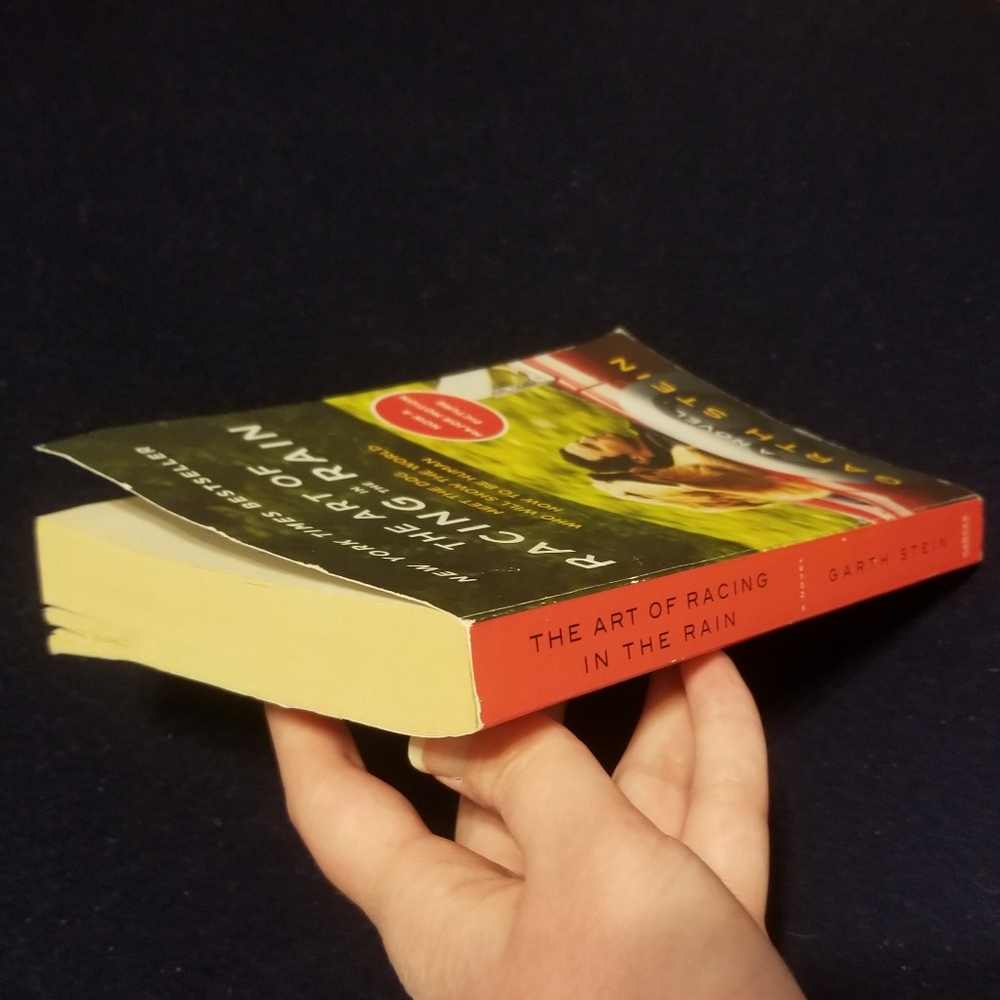 Add to order $2, Art of Racing in the Rain paperback, damaged - Picture 2 of 6
